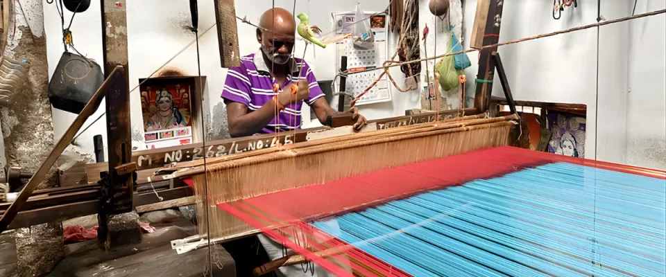 Demand Rises for Manamedu Sarees, but Youth Avoid Loom Work